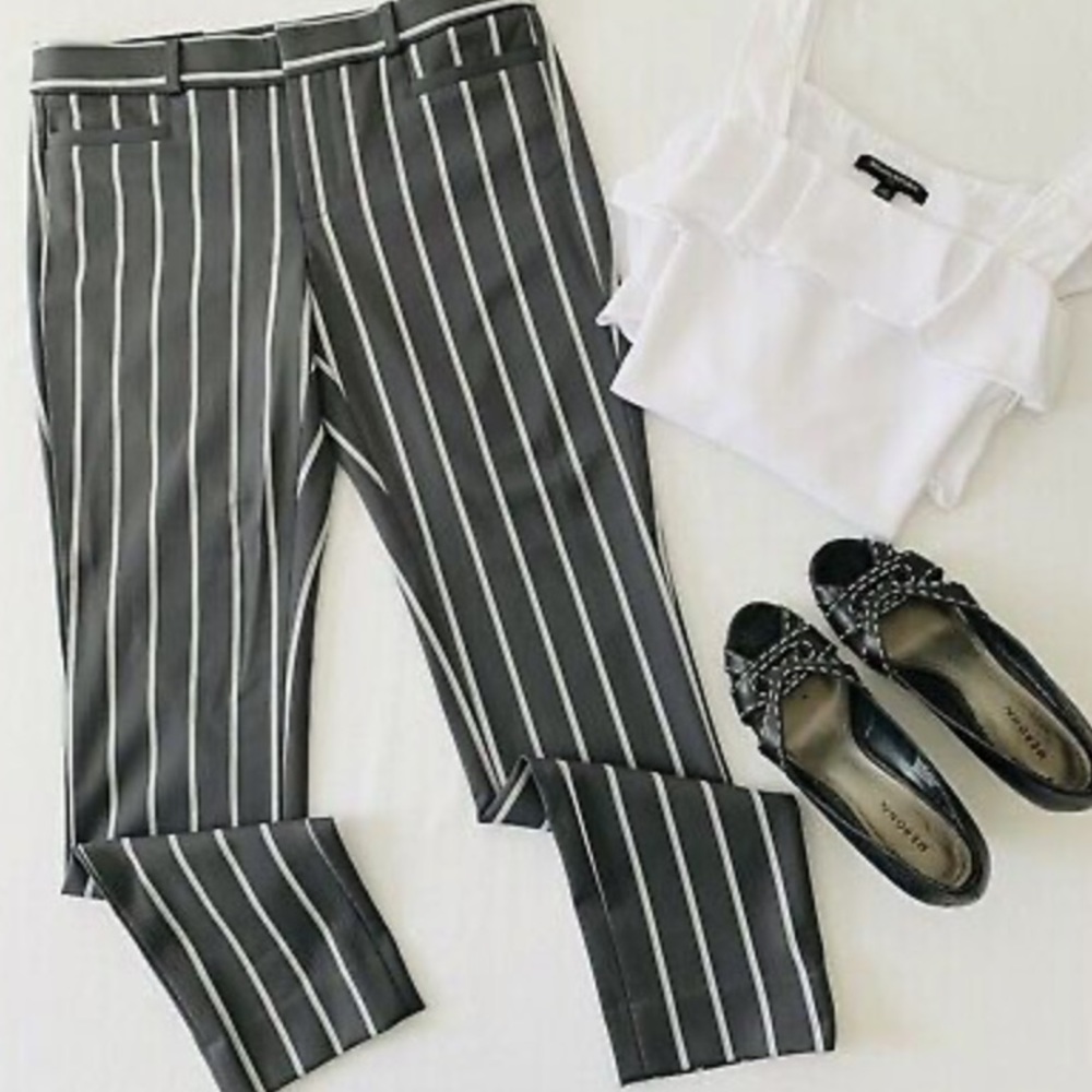 STRIPED DRESS PANTS